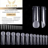 Tipsuri Full Cover Patrat Natural Slim 120 bucati- Everin - PN-SLIM - 1