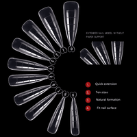 Tipsuri Smart Forms set 100 bucati Everin- Migdala clasica - TIPS-MC - 1