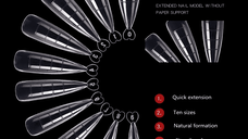 Tipsuri Smart Forms set 100 bucati Everin- Migdala clasica - TIPS-MC