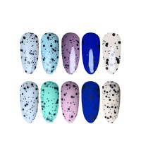 Top Coat- Black Dots Everin 15ml - 1