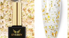 Top Coat- Gold Leaf Everin 15ml (cu paiete aurii) - TC-GL