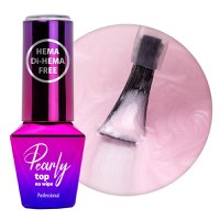 Top Coat Pearly Molly Lac fara HEMA- DaisySilver 10gr - PEF-SS - 1