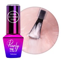 Top Coat Pearly Molly Lac fara HEMA- SepiSilver 10gr - PEF-SS - 1