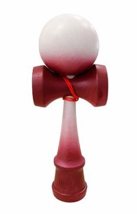 Kendama USA Custom Kaizen - Alb si Rosu - 1