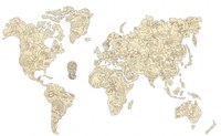 Puzzle 3D - Harta Lumii cu animale - 1