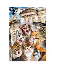 Puzzle din lemn - Kittens in London - 150 piese - 1