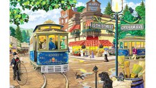Puzzle din lemn - Victorian Street - 200 piese