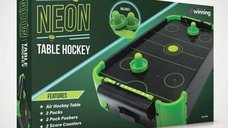 Resigilat - Joc de birou Air Hockey Neon