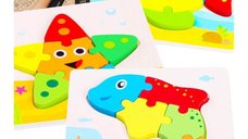 Set 3 puzzle din lemn - Let s Play Under the Sea