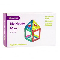 Set magnetic 10 pcs Magspace - My House - 1