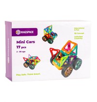 Set magnetic 17 pcs Magspace - Mini Cars - 1