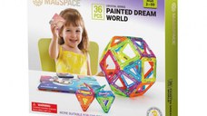 Set magnetic 36 pcs Magspace - Painted Dream World