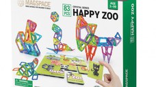 Set magnetic 83 pcs Magspace - Happy Zoo