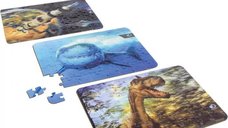 Set Puzzle 3D Lenticular Discovery - Dinozaur, Naveta Spatiala si Rechin