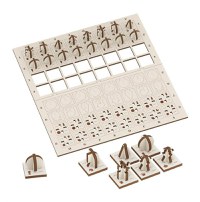 Set puzzle din lemn - Tabla de sah cu pioni - 1