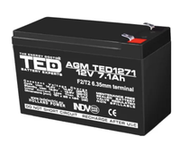Acumulator 12V Stationar Dimensiuni 151 x 65 x 95 mm Baterie 12V 7.1Ah TED Electric - 1