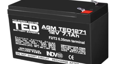 Acumulator 12V Stationar Dimensiuni 151 x 65 x 95 mm Baterie 12V 7.1Ah TED Electric