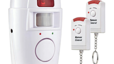 Alarma wireless cu 2 telecomenzi si senzor de miscare cu infrarosu OFF