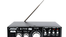 Amplificator Bass Profesional Andowl Q T110 Tip Statie cu Bluetooth Negru