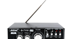 Amplificator Bass Profesional Andowl Q T110 Tip Statie cu Bluetooth Negru