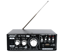 Amplificator Bass Profesional Andowl Q T110 Tip Statie cu Bluetooth Negru - 1