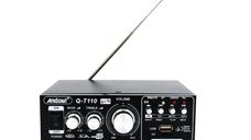 Amplificator Bass Profesional Tip Statie cu Bluetooth Negru Andowl QT110