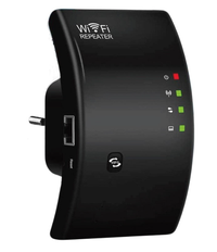 Amplificator semnal Wireless WiFi Repeater/Range Extender 300 Mbps Negru - 1