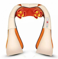 Aparat de Masaj Gat Umeri Spate Cervical Lombar Role 3D Infrarosu 24W Bej - 1