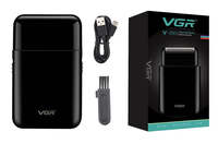 Aparat de ras electric profesional VGR V 390 reincarcabil USB - 1
