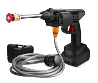 Aparat de Spalat cu Presiune + Acumulator Reincarcabil 3 in 1 Negru - 1