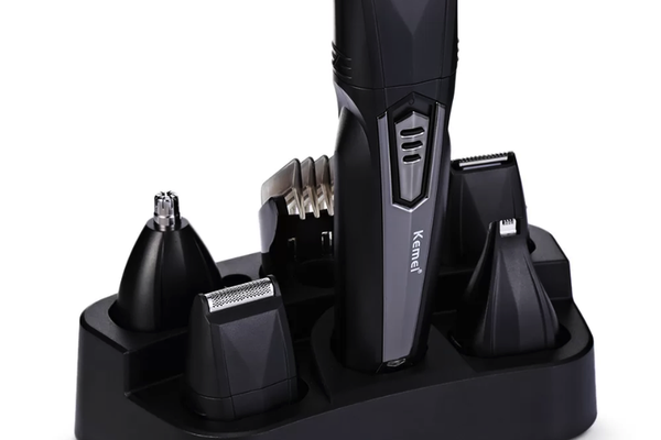 Aparat de tuns 8 in 1 Kemei KM 640 capilar si contur acumulator negru