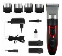 Aparat de tuns Geemy 9 in 1 model GM 550 cu accesorii Rosu - 1