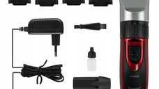 Aparat de tuns Geemy 9 in 1 model GM 550 cu accesorii Rosu