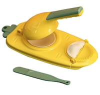 Aparat pentru paste de casa si umpluturi din plastic 2 in 1 GALBEN - 1