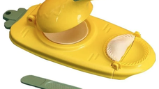 Aparat pentru paste de casa si umpluturi din plastic 2 in 1 GALBEN