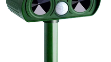 Aparat Repelent ultrasonic solar pentru rozatoare verde cu detector de miscare