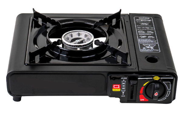 Aragaz camping HappyHome MX777 aprindere automata dubla alimentare butelie spray sau gaz