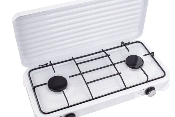 Aragaz portabil cu 2 ochiuri model 2833 alimentare butelie ALB
