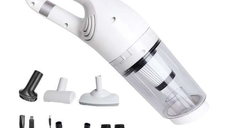 Aspirator ALB de mana JB-168 portabil silentios aspiratie puternica cu Usb 120W Alb