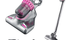 Aspirator de pat anti acarieni wireless igienizare profunda usor si manevrabil 10000Pa cu 8000 de vibratii pe minut