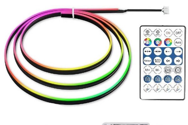 Banda acrilica Symphony 120 cm, lumina ambientala auto RGB, alimentare USB