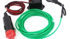 Banda Led Auto 12v Neon Verde Droser Putere 5w Fir 2 Metri