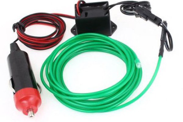 Banda Led Auto 12v Neon Verde Droser Putere 5w Fir 2 Metri