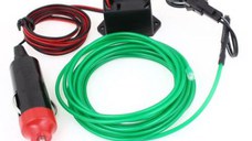 Banda Led Auto 12v Neon Verde Droser Putere 5w Fir 2 Metri