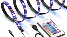 Banda LED TV 5 METRI 16 Culori si Telecomanda