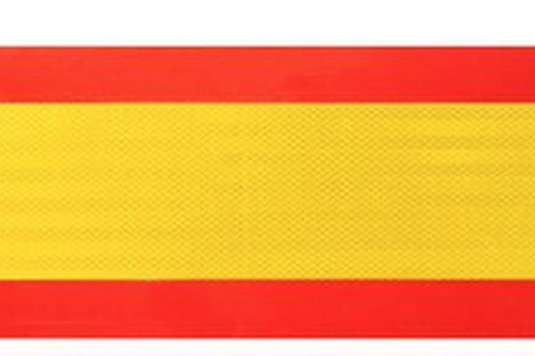 Banda/placa reflectorizanta camioane dreptunghiulara 56 cm Latime x 20cm inaltime