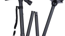 Baston de sprijin Trusty Cane cu inaltime reglabila pliabil cu lanterna