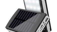 Baterie Dreptunghiulara externa 2.000 mah cu panou solar Power Bank panou led Lateral