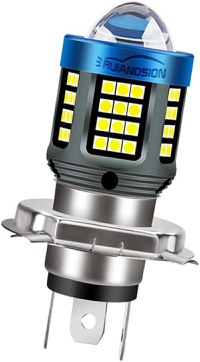 Bec Led H4 MOTO cu doua faze 3030 cu 61 LED SMD temperatura 6000k putere 160W 15000 lm - 1