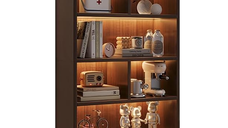 Biblioteca cu 6 rafturi deschise cadru lemn 180x60x24 cm Stejar negru